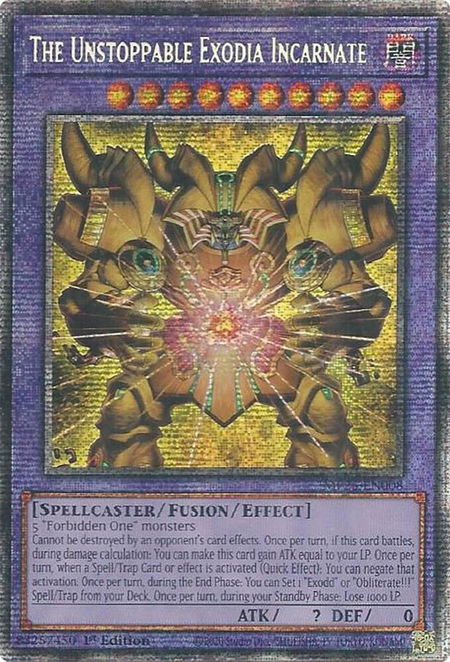 The Unstoppable Exodia Incarnate - 2025 Mega-Pack YuGiOh trading card