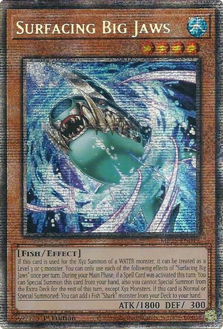 Surfacing Big Jaws - 2025 Mega-Pack YuGiOh trading card