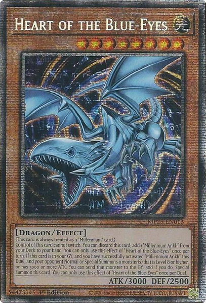 Heart of the Blue-Eyes - 2025 Mega-Pack YuGiOh trading card