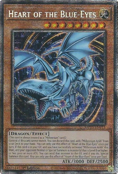 Heart of the Blue-Eyes - 2025 Mega-Pack YuGiOh trading card