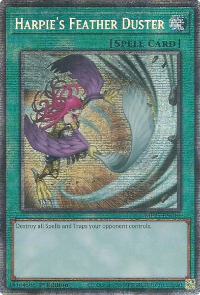 Harpie's Feather Duster - 2025 Mega-Pack YuGiOh trading card