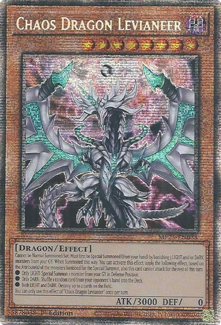 Chaos Dragon Levianeer - 2025 Mega-Pack YuGiOh trading card
