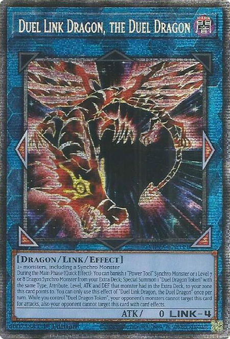 Duel Link Dragon, the Duel Dragon - 2025 Mega-Pack YuGiOh trading card
