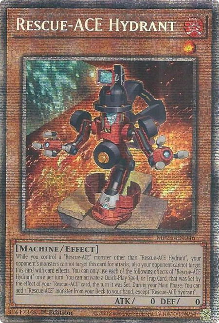 Rescue-ACE Hydrant - 2025 Mega-Pack YuGiOh trading card