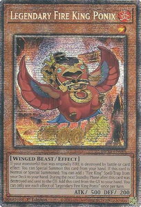Legendary Fire King Ponix - 2025 Mega-Pack (MP25) #MP25-EN048 - Starlight Rare YuGiOh Trading Card