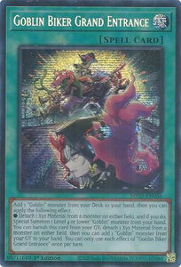 Goblin Biker Grand Entrance - 2025 Mega-Pack (MP25) #MP25-EN056 - Prismatic Secret Rare YuGiOh Trading Card