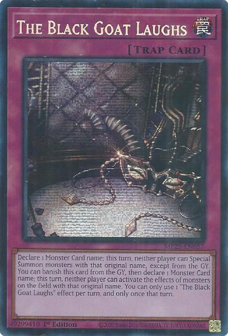 The Black Goat Laughs - 2025 Mega-Pack YuGiOh trading card