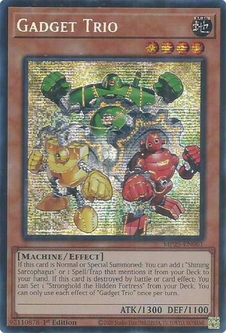 Gadget Trio - 2025 Mega-Pack YuGiOh trading card
