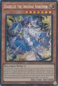 Diabellze the Original Sinkeeper - 2025 Mega-Pack (MP25) #MP25-EN063 - Prismatic Secret Rare YuGiOh Trading Card