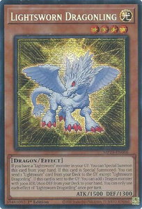 Lightsworn Dragonling - 2025 Mega-Pack (MP25) #MP25-EN066 - Prismatic Secret Rare YuGiOh Trading Card