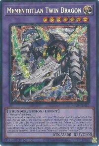 Mementotlan Twin Dragon - 2025 Mega-Pack (MP25) #MP25-EN067 - Prismatic Secret Rare YuGiOh Trading Card