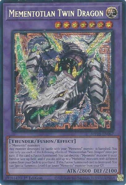 Mementotlan Twin Dragon - 2025 Mega-Pack YuGiOh trading card