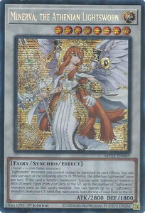 Minerva, the Athenian Lightsworn - 2025 Mega-Pack (MP25) #MP25-EN069 - Prismatic Secret Rare YuGiOh Trading Card
