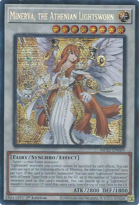 Minerva, the Athenian Lightsworn - 2025 Mega-Pack YuGiOh trading card