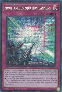 Simultaneous Equation Cannons - 2025 Mega-Pack (MP25) #MP25-EN076 - Prismatic Secret Rare YuGiOh Trading Card
