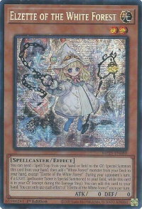 Elzette of the White Forest - 2025 Mega-Pack (MP25) #MP25-EN080 - Prismatic Secret Rare YuGiOh Trading Card