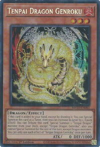 Tenpai Dragon Genroku - 2025 Mega-Pack (MP25) #MP25-EN082 - Prismatic Secret Rare YuGiOh Trading Card