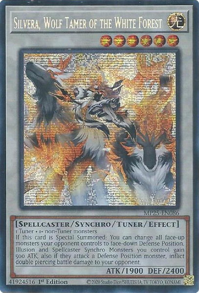 Silvera, Wolf Tamer of the White Forest - 2025 Mega-Pack YuGiOh trading card