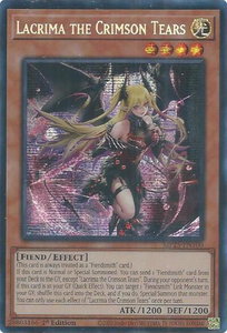 Lacrima the Crimson Tears - 2025 Mega-Pack (MP25) #MP25-EN100 - Prismatic Secret Rare YuGiOh Trading Card