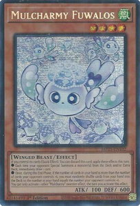 Mulcharmy Fuwalos - 2025 Mega-Pack (MP25) #MP25-EN102 - Prismatic Secret Rare YuGiOh Trading Card