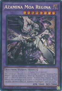 Azamina Moa Regina - 2025 Mega-Pack (MP25) #MP25-EN105 - Prismatic Secret Rare YuGiOh Trading Card