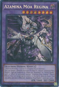 Azamina Moa Regina - 2025 Mega-Pack (MP25) #MP25-EN105 - Prismatic Secret Rare YuGiOh Trading Card
