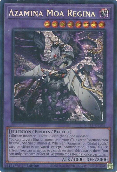 Azamina Moa Regina - 2025 Mega-Pack YuGiOh trading card