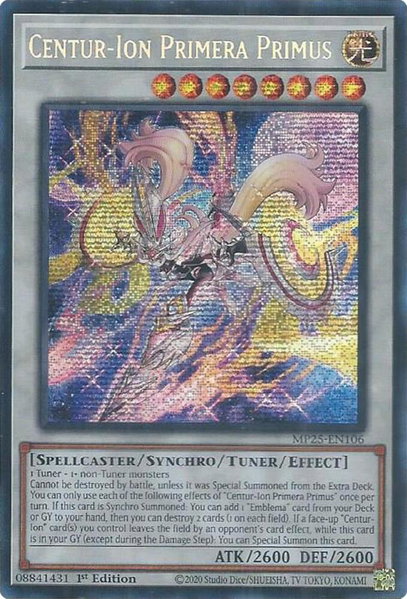 Centur-Ion Primera Primus - 2025 Mega-Pack YuGiOh trading card