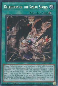 Deception of the Sinful Spoils - 2025 Mega-Pack (MP25) #MP25-EN113 - Prismatic Secret Rare YuGiOh Trading Card