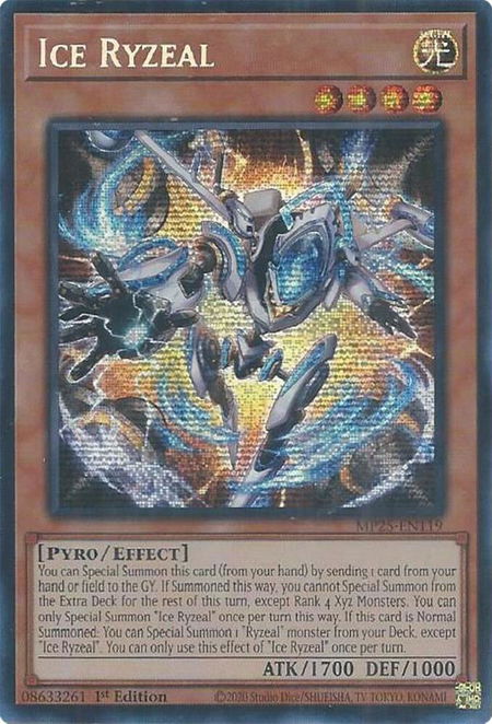 Ice Ryzeal - 2025 Mega-Pack YuGiOh trading card