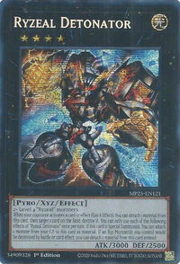 Ryzeal Detonator - 2025 Mega-Pack (MP25) #MP25-EN121 - Prismatic Secret Rare YuGiOh Trading Card