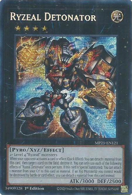 Ryzeal Detonator - 2025 Mega-Pack YuGiOh trading card