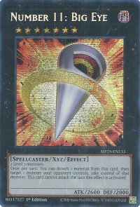 Number 11: Big Eye - 2025 Mega-Pack (MP25) #MP25-EN133 - Prismatic Secret Rare YuGiOh Trading Card
