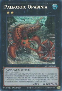Paleozoic Opabinia - 2025 Mega-Pack (MP25) #MP25-EN138 - Prismatic Secret Rare YuGiOh Trading Card