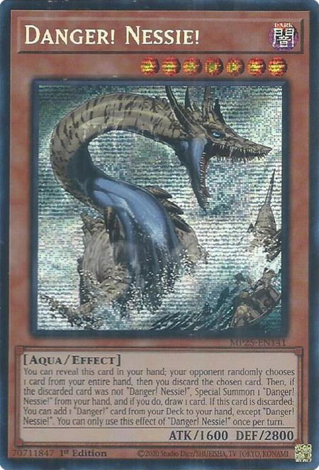 Danger! Nessie! - 2025 Mega-Pack YuGiOh trading card
