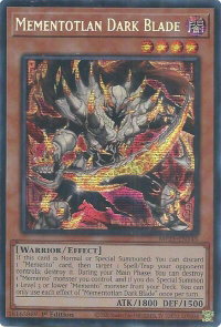 Mementotlan Dark Blade - 2025 Mega-Pack (MP25) #MP25-EN145 - Prismatic Secret Rare YuGiOh Trading Card