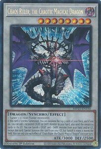 Chaos Ruler, the Chaotic Magical Dragon - 2025 Mega-Pack (MP25) #MP25-EN150 - Prismatic Secret Rare YuGiOh Trading Card