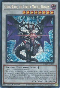 Chaos Ruler, the Chaotic Magical Dragon - 2025 Mega-Pack (MP25) #MP25-EN150 - Prismatic Secret Rare YuGiOh Trading Card