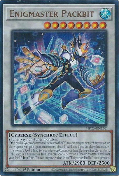 Enigmaster Packbit trading card from 2025 Mega-Pack Enigmaster Packbit - 2025 Mega-Pack YuGiOh trading card