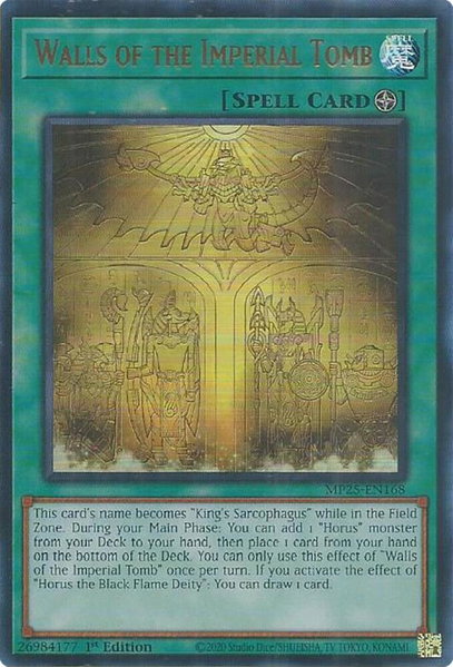 Walls of the Imperial Tomb - 2025 Mega-Pack YuGiOh trading card