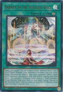 Barrier of the Voiceless Voice - 2025 Mega-Pack (MP25) #MP25-EN170 - Ultra Rare YuGiOh Trading Card