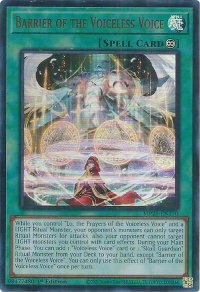 Barrier of the Voiceless Voice - 2025 Mega-Pack (MP25) #MP25-EN170 - Ultra Rare YuGiOh Trading Card