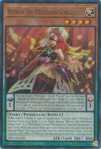 Refrain the Melodious Songstress - 2025 Mega-Pack (MP25) #MP25-EN180 - Ultra Rare YuGiOh Trading Card