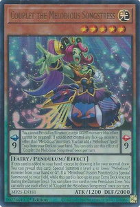 Couplet the Melodious Songstress - 2025 Mega-Pack (MP25) #MP25-EN181 - Ultra Rare YuGiOh Trading Card