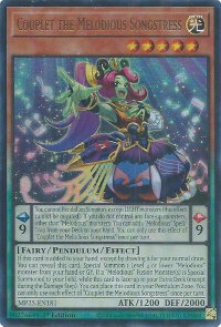 Couplet the Melodious Songstress - 2025 Mega-Pack (MP25) #MP25-EN181 - Ultra Rare YuGiOh Trading Card
