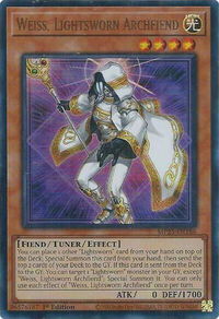 Weiss, Lightsworn Archfiend - 2025 Mega-Pack (MP25) #MP25-EN186 - Ultra Rare YuGiOh Trading Card