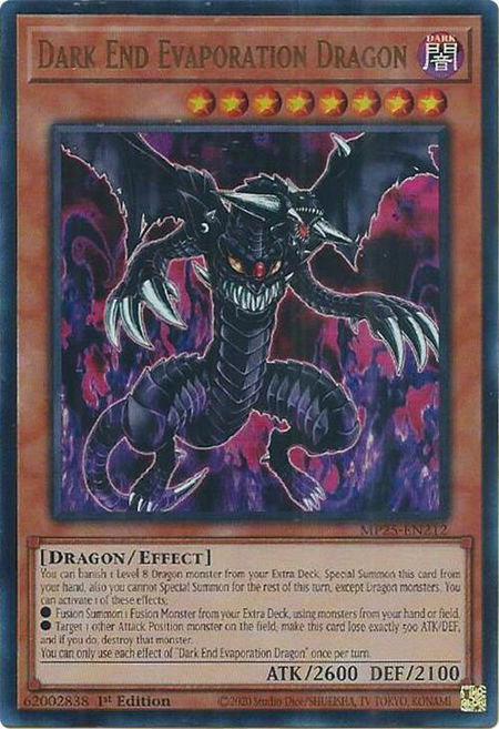 Dark End Evaporation Dragon - 2025 Mega-Pack YuGiOh trading card