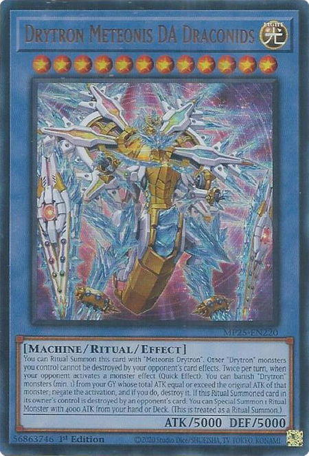 Drytron Meteonis DA Draconids - 2025 Mega-Pack YuGiOh trading card