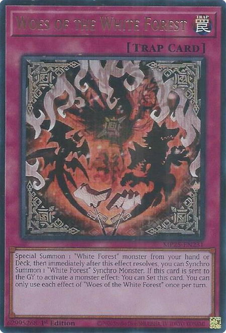 Woes of the White Forest - 2025 Mega-Pack YuGiOh trading card