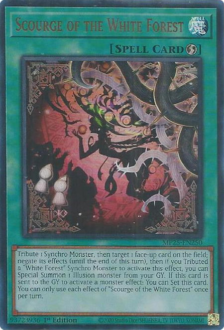 Scourge of the White Forest - 2025 Mega-Pack YuGiOh trading card